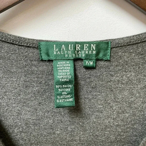 Lauren Ralph Lauren Jersey Knit Wrap Top - Picture 3 of 3